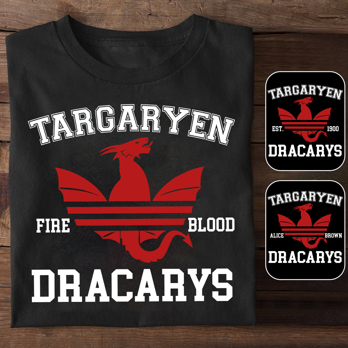 The Song Of Blood & Fire - Personalized Thrones Game T-shirt And Hoodie