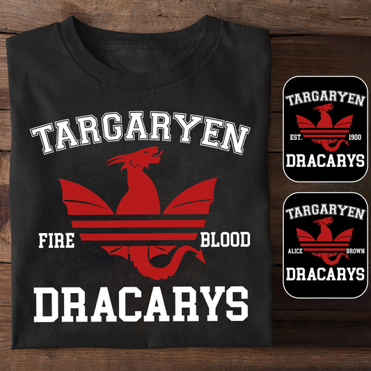 The Song Of Blood & Fire - Personalized Thrones Game T-shirt And Hoodie
