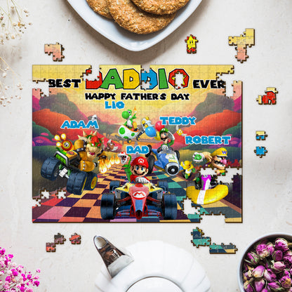 Best Dad Ever Happy Father's Day - Personalized Super Plumber Jigsaw Puzzle