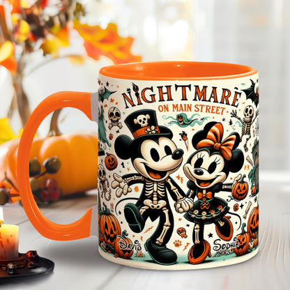 Nightmare On Main Street - Personalized Mouse Accent Mug