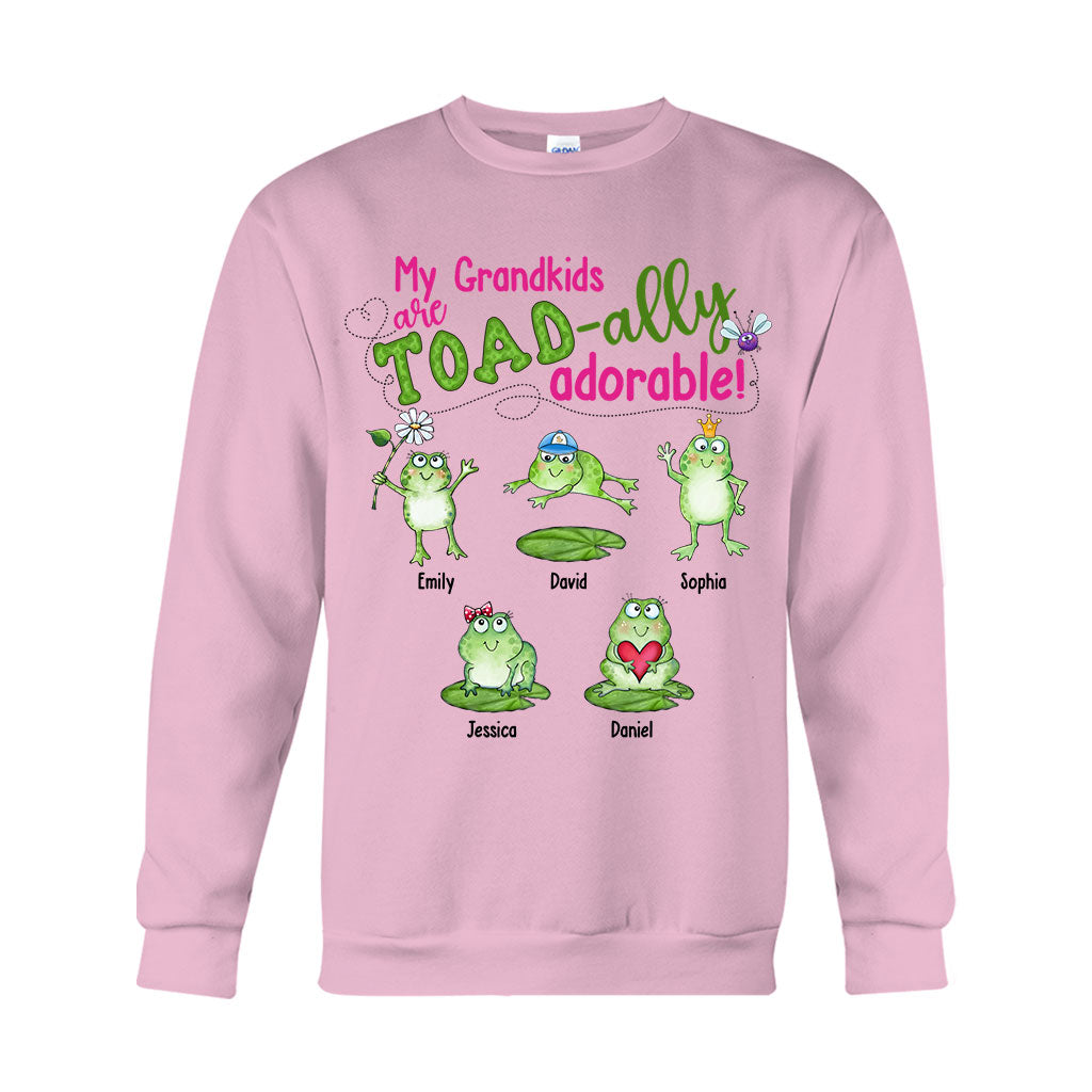 My Grandkids Are Toad-ally - Personalized Grandma T-shirt And Hoodie