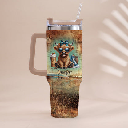 I'm Not A Hot Mess - Personalized Tumbler With Handle
