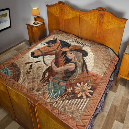 Horse Lovers - Personalized Horse Quilt