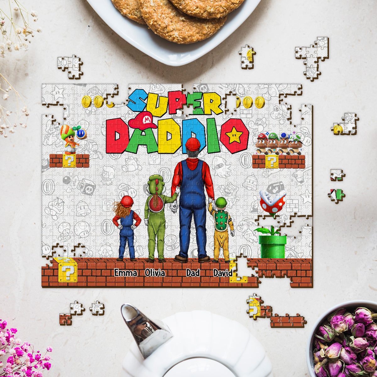 Super Daddio - Personalized Super Plumber Jigsaw Puzzle