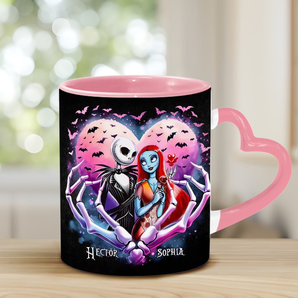 Simply Meant To Be - Personalized Nightmare Heart Handle Mug