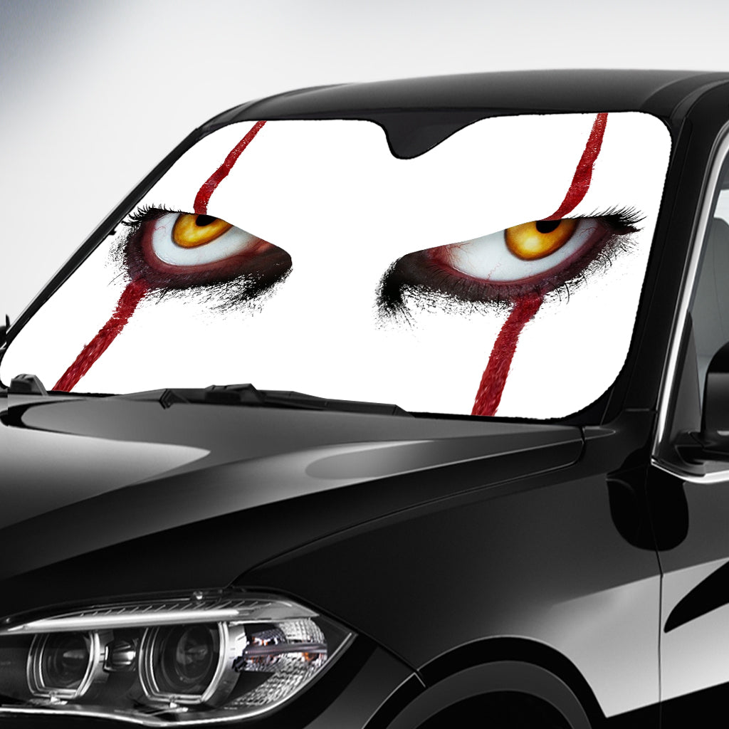 Scary Eyes - Car Sunshade