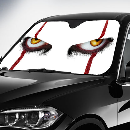 Scary Eyes - Car Sunshade