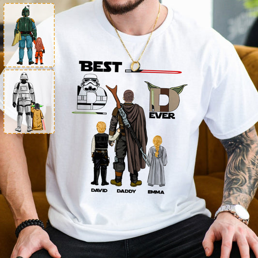 Best Dad Ever - Personalized Father T-shirt And Hoodie