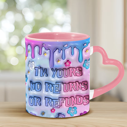 I'm Yours - Personalized Ohana Heart Handle Mug