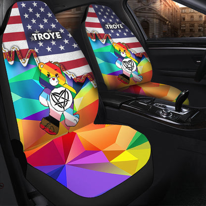 I am brave I am bruised This Is Me - Personalized LGBT Support Seat Covers