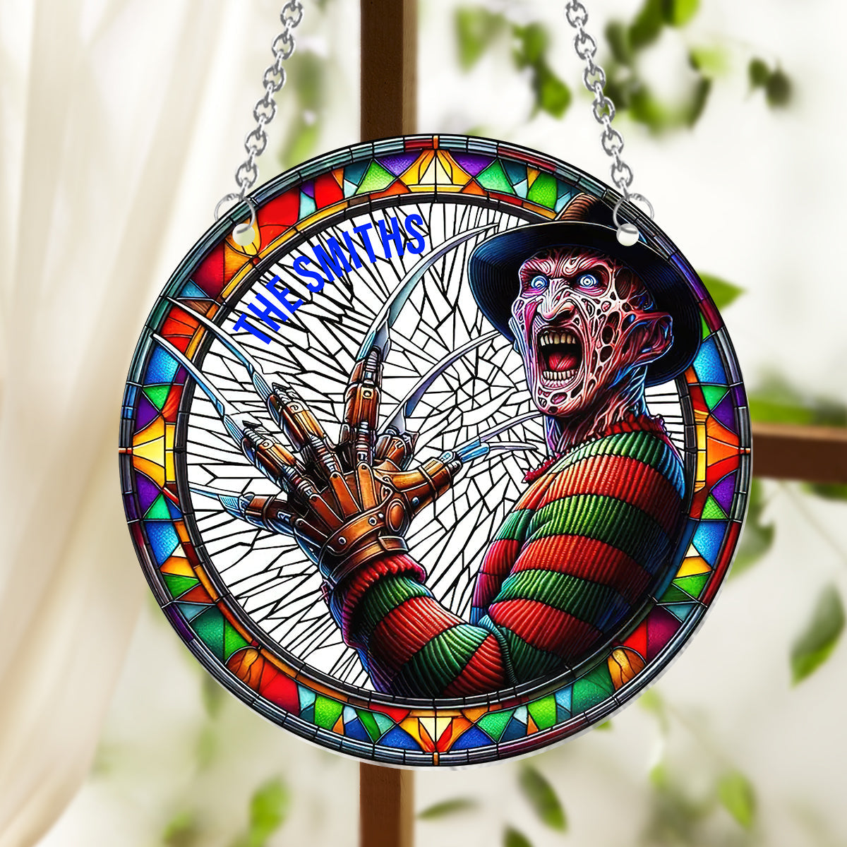 Halloween Is Coming - Personalized Window Hanging Suncatcher Ornament