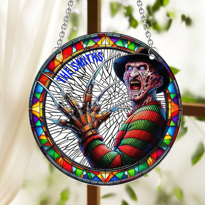 Halloween Is Coming - Personalized Window Hanging Suncatcher Ornament