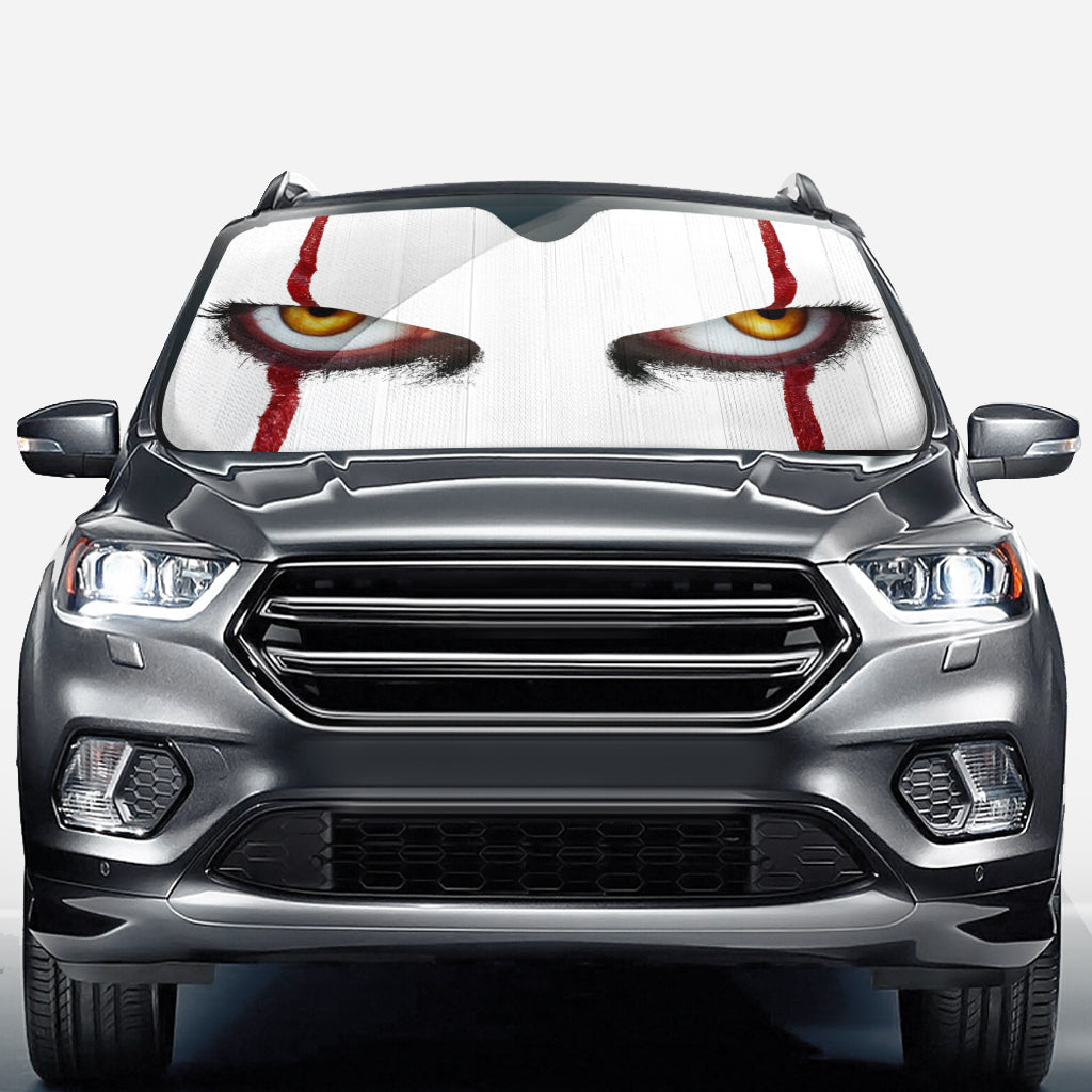 Scary Eyes - Car Sunshade