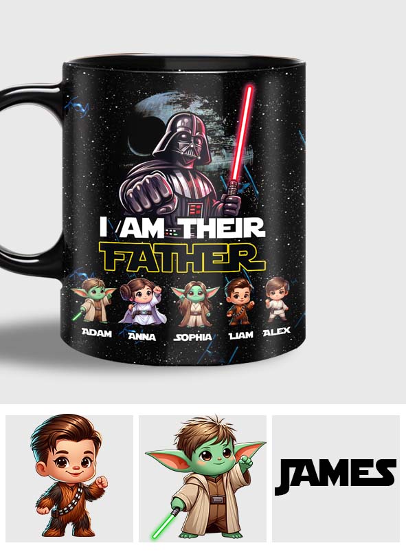 I'm Their Father Fist Bump - Personalized The Force Mug