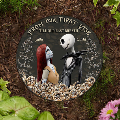 From Our First Kiss - Personalized Nightmare Round Shaped Stone