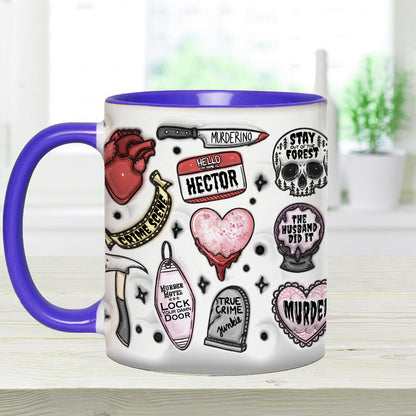 True Crime Junkie - Personalized Accent Mug