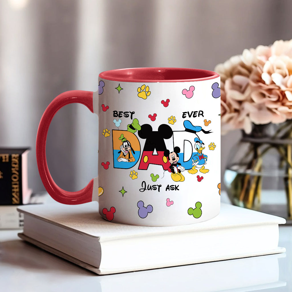 Best Dad Ever - Personalized Father Accent Mug