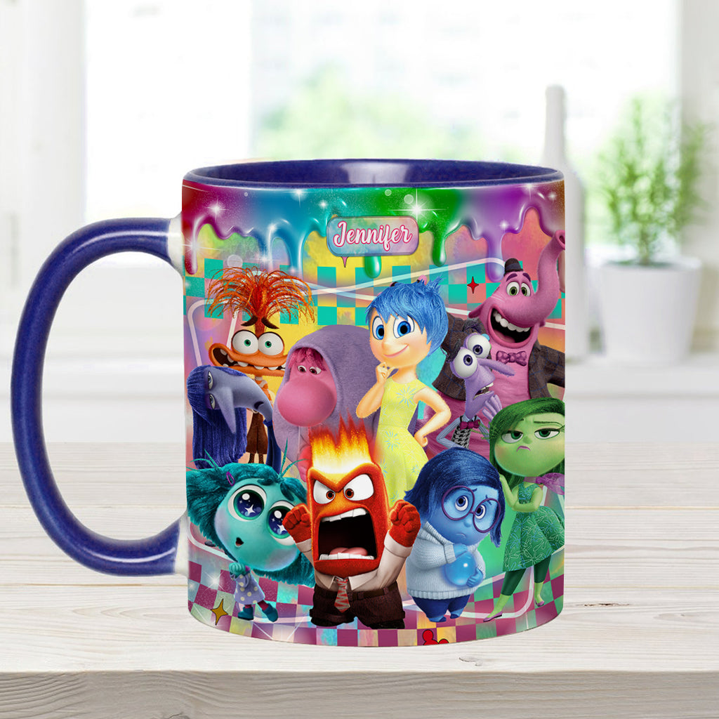 It's Ok To Feel All The Feels - Personalized Accent Mug
