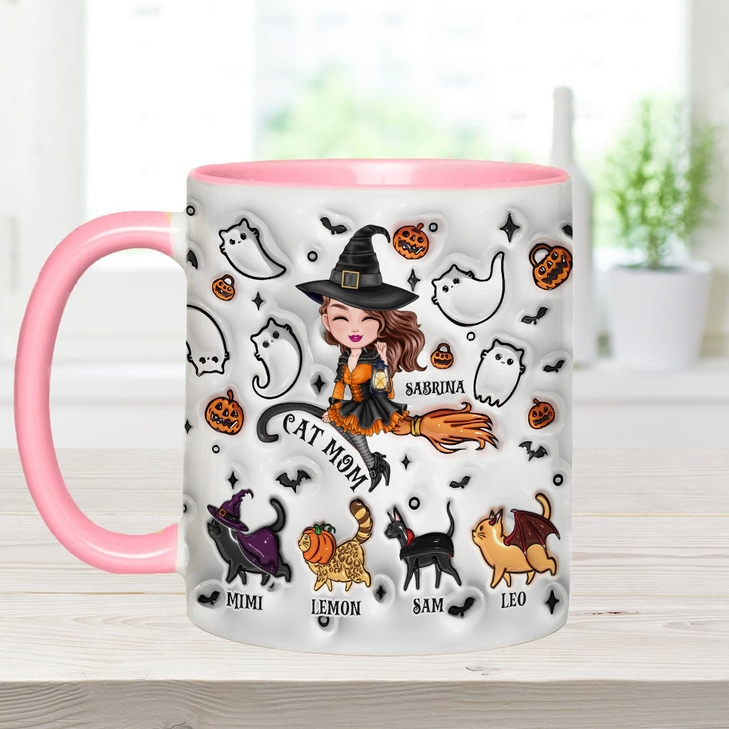 Cat Mom - Personalized Cat Accent Mug