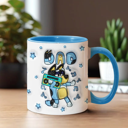 Best Dad Ever - Personalized Father Accent Mug