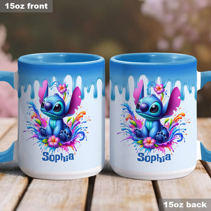 Blue Ohana - Personalized Ohana Accent Mug