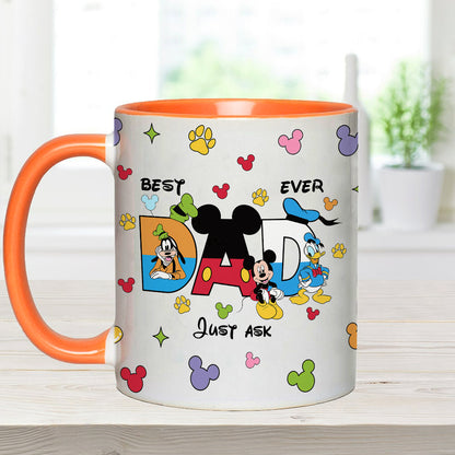 Best Dad Ever - Personalized Father Accent Mug