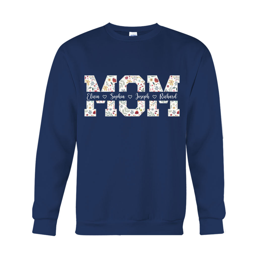 Flower Mom - Personalized Mother T-shirt And Hoodie