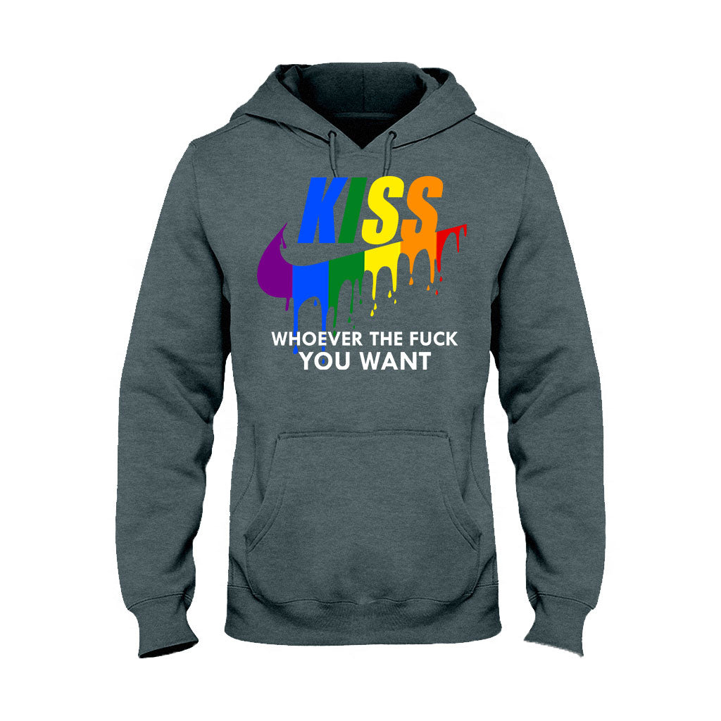 Kiss Whoever You Want - LGBT Support T-shirt And Hoodie