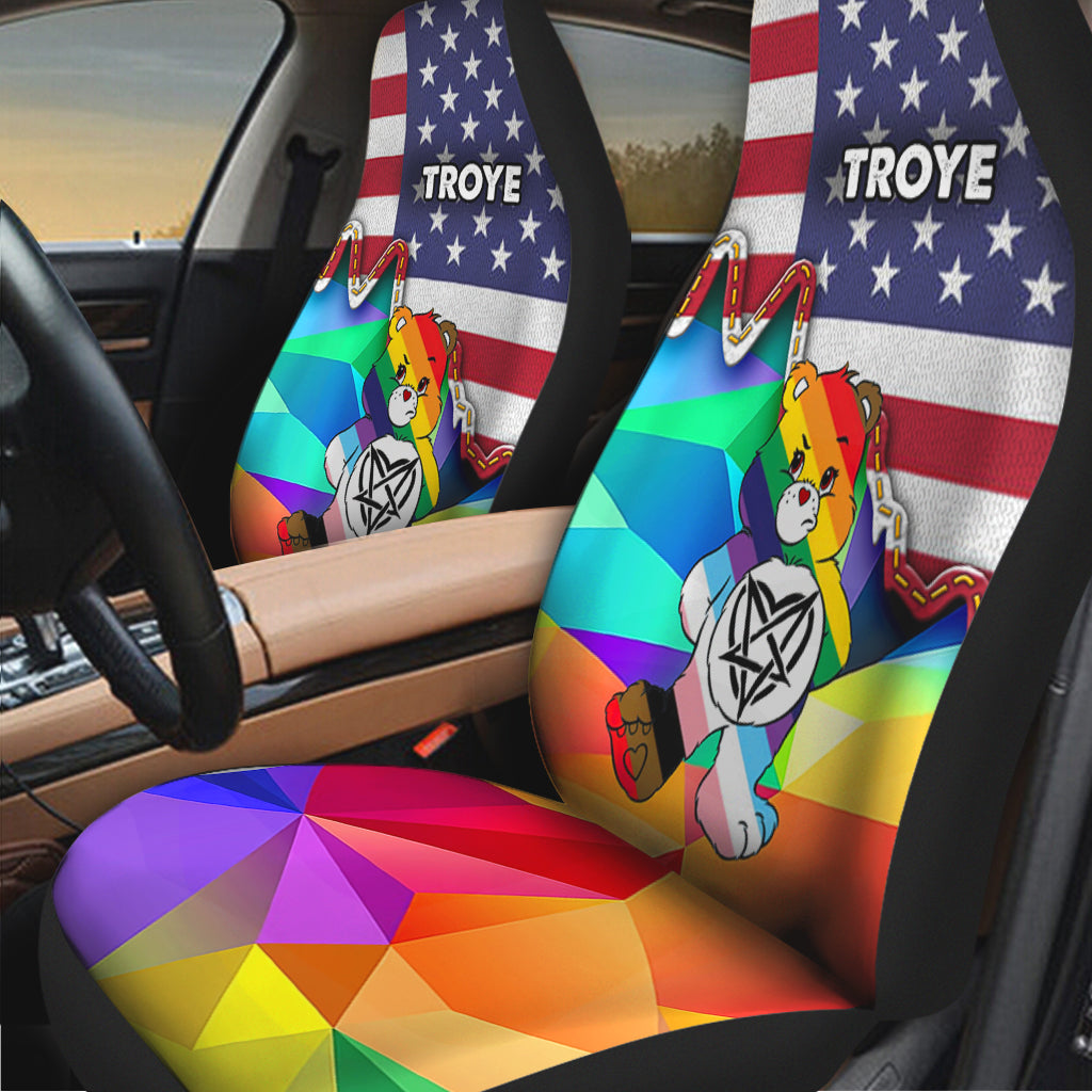I am brave I am bruised This Is Me - Personalized LGBT Support Seat Covers