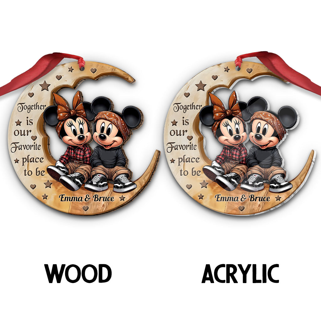 I Love You To The Moon - Personalized Mouse Ornament