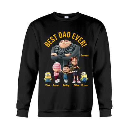 Best Dad Ever - Personalized Father T-shirt And Hoodie