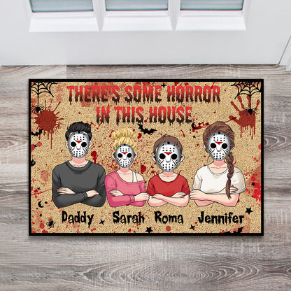Halloween Horror Family - Personalized Family Doormat