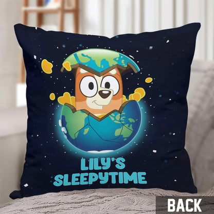 Sleepytime - Personalized Kid Throw Pillow