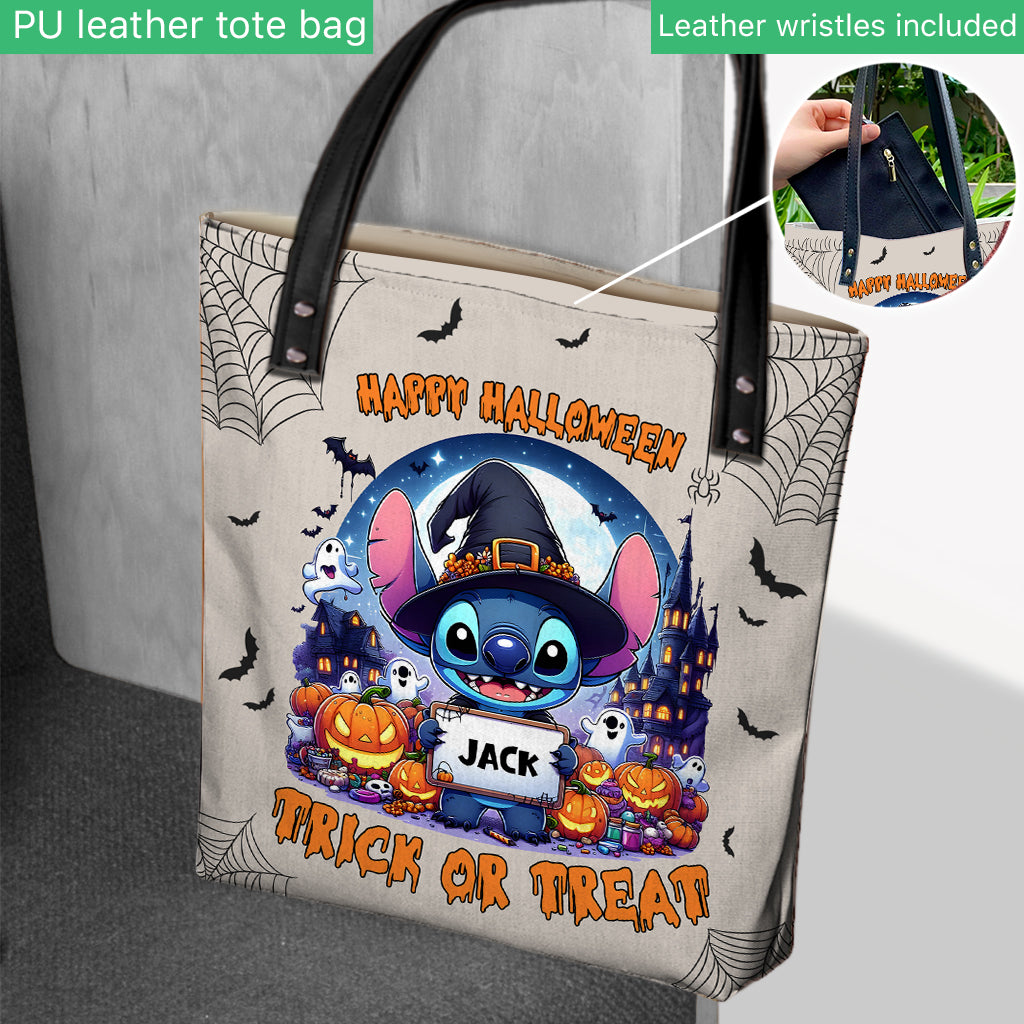 Happy Halloween Trick Or Treat - Personalized Mouse Tote Bag
