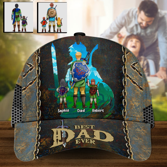 Best Dad Ever - Personalized The Hero's Legend Classic Cap