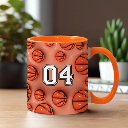 Basketball Lovers - Personalized Basketball Accent Mug