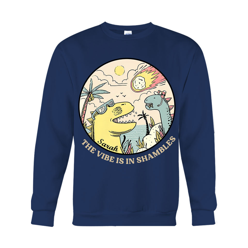 The Vibe Is In Shambles - Personalized Sarcasm T-shirt And Hoodie
