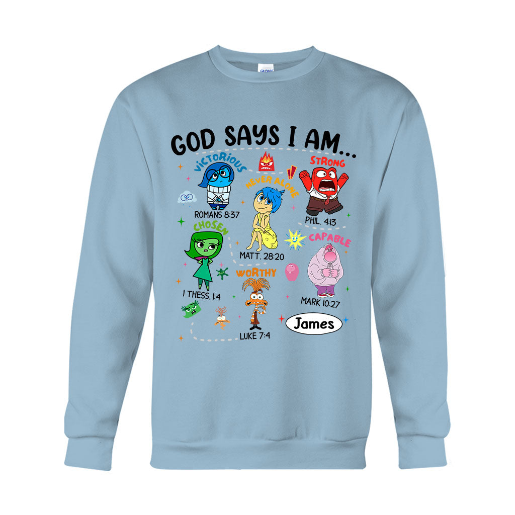 God Says I Am - Personalized T-shirt And Hoodie