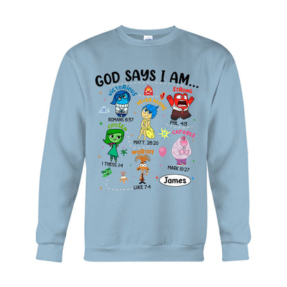 God Says I Am - Personalized T-shirt And Hoodie