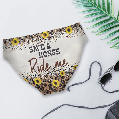 Save A Horse Ride Me - Personalized Horse Women's Briefs