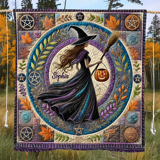 Beautiful Witch - Personalized Witch Quilt