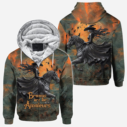 Brooms Are For Amateurs - Personalized Horse All Over Shirt