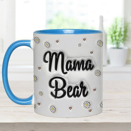 Mama Bear Inflated - Personalized Mother Accent Mug