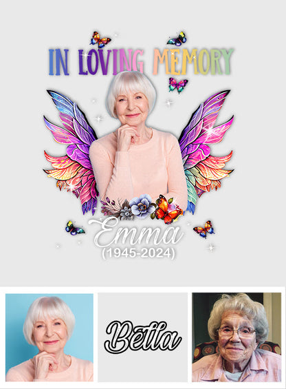 In Loving Memory Any Photo - Personalized Memorial Decal Die Cut