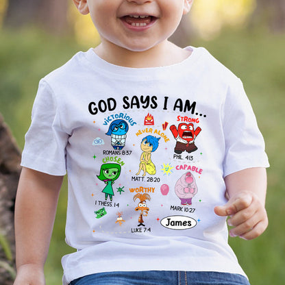 God Says I Am - Personalized T-shirt And Hoodie