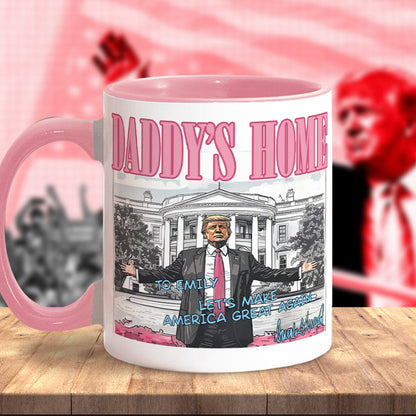 Daddy's Home - Personalized Accent Mug