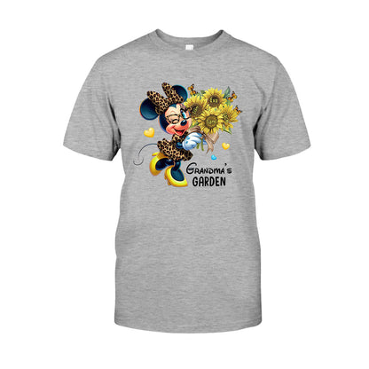 Grandma's Mom's Garden Custom Any Title - Personalized Mouse T-shirt And Hoodie