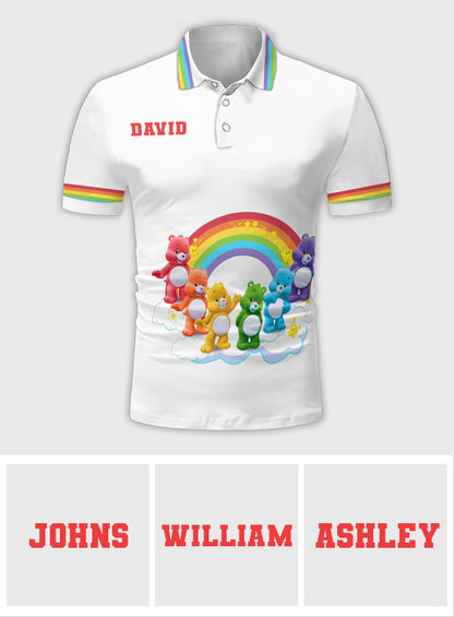 Pride Bear Pride Month - Personalized LGBT Support Polo Shirt
