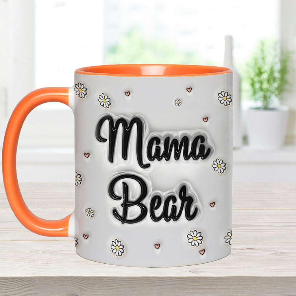 Mama Bear Inflated - Personalized Mother Accent Mug