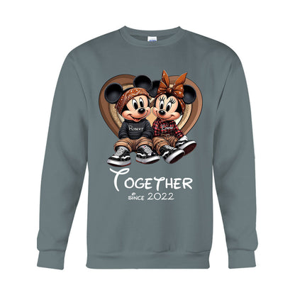 Chicano Couple Together Since - Personalized Mouse T-shirt And Hoodie
